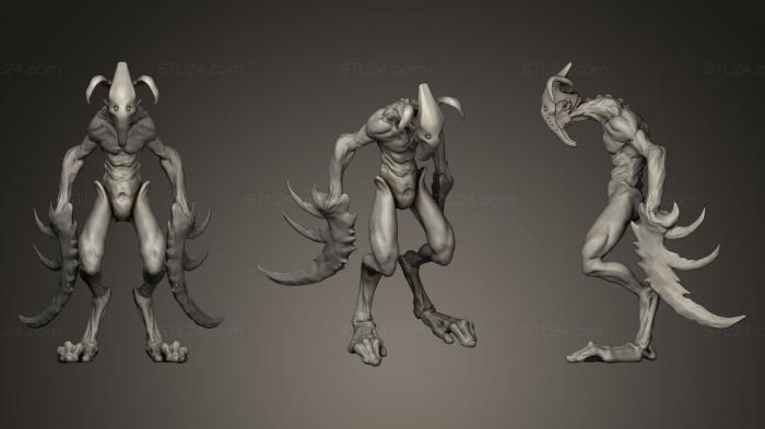 Figurines heroes, monsters and demons (Sicklehands, STKM_0327) 3D models for cnc